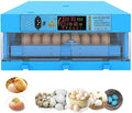 Eggs Incubator Automatic Turning Hatching for Chicken Duck Goose Dove Quail 64 Digital Clear Hatcher Humidity Temperature Control