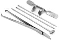 5Pcs Capon Knife, Tool Stainless Steel Kit Poultry Ca Ion Chicken Farms Veterinary Instrument for