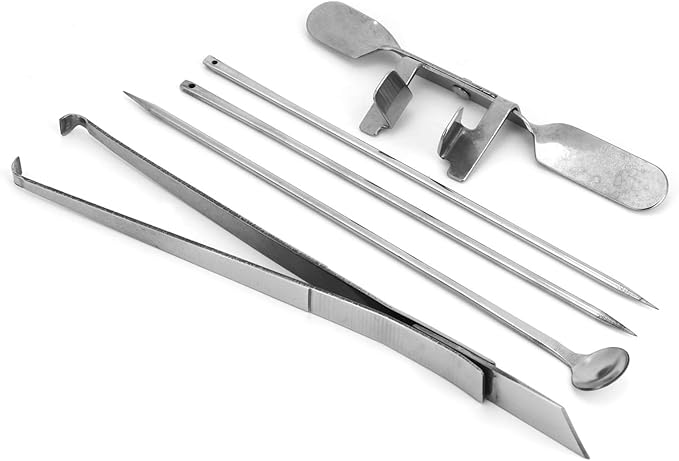 5Pcs Capon Knife, Tool Stainless Steel Kit Poultry Ca Ion Chicken Farms Veterinary Instrument for
