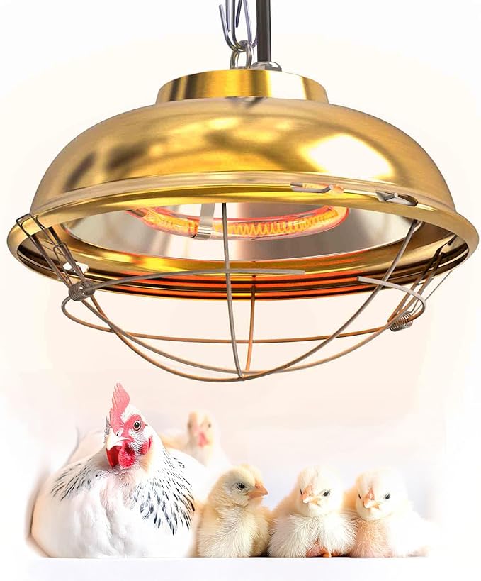 175-300 Watt Chicken Coop Heater, Professional Heat Lamp for Chickens, Chicks, Rabbit or Ducklings, Full Aluminum Alloy & Waterproof Heat Lamp for Chicken Coops