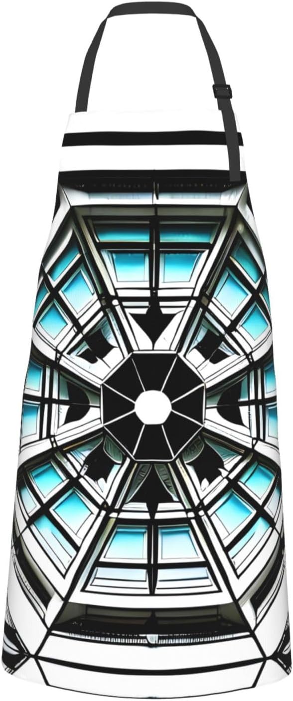 Multidimensional Space Heavy Duty Waterproof Apron with Pockets for AdultsResistant Grilling, Gardening, Painting