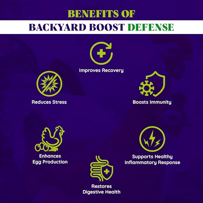 Defense for Poultry - Chicken Vitamins & Supplements, Chicken Electrolytes for Water, Restores Digestive Health - 8oz