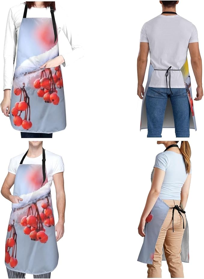 Waterproof Aprons for Women Men Adjustable Bib Tractor farm Apron Chef Cooking Aprons for Kitchen