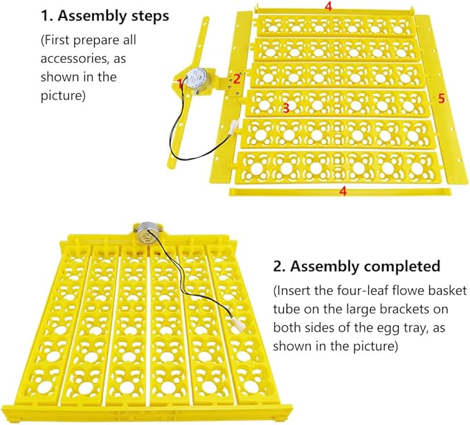 Automatic Multifunction Incubator Egg Tray With 110V Motor Turning Hatcher for Chickens/Ducks/Birds/Poultry (36-tray-110V)