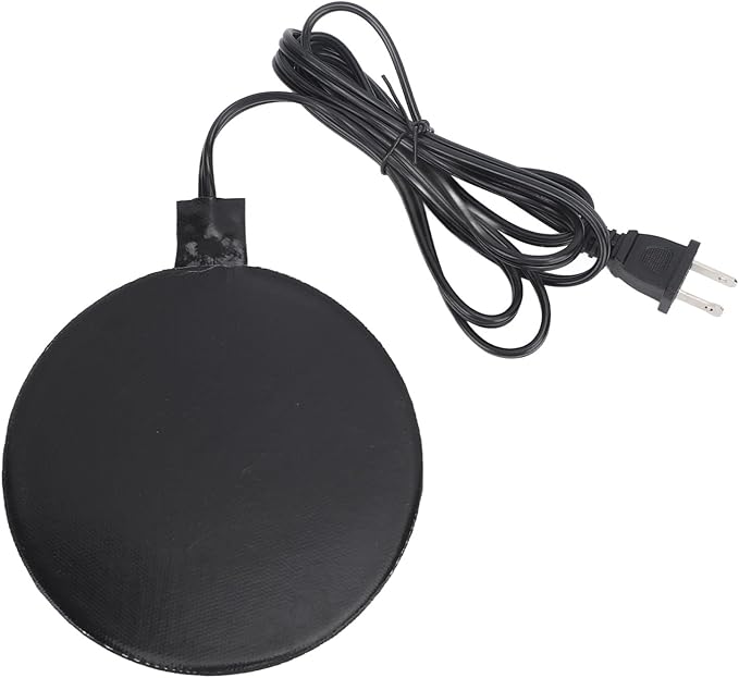 Dilwe Poultry Water Warmer,Heated Chicken Waterer with 5.7ft Power Cord 35W Silicone Poultry Water Heater Base for Chicken Coop Metal Bucket