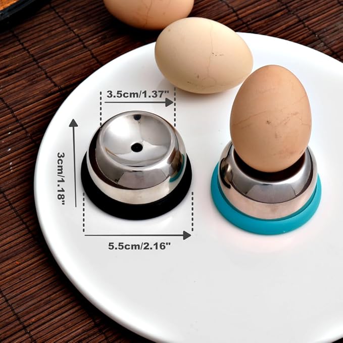Egg Piercer Tool for Hard Boiled Eggs – Stainless Steel Needle with Safety Lock – Prevents Cracking, Easy Peeling – Egg Pricker for Cooking, Boiling, Steaming – Kitchen Gadget & Egg Cooker Accessory