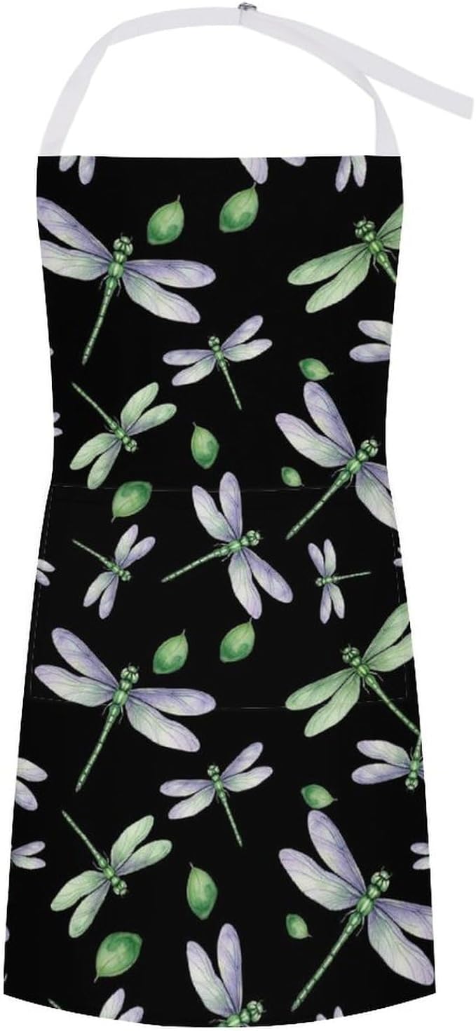Chef Bib Apron for Restaurant, Anti-Stain with Pocket Adjustable, Cooking Dishwashing Lab Use