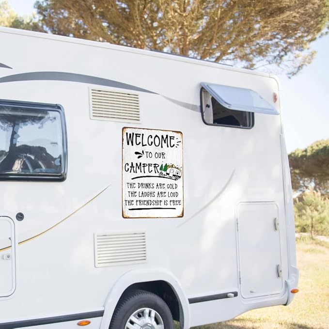 Camper Decor Rv Signs For Campers Camping Metal Signs Camping Accessories Camper Decorations For Inside Campers Gifts Campsite Decorations