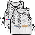 Grey Leaves Cobbler Aprons with 2 Large Pockets for Men Women Unisex Smock Apron for Adults Chef Clothing Protector