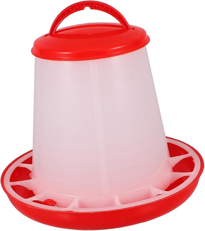 Milisten Hanging Chicken Feeder Waterer Capacity Poultry Food Container Durable Plastic Duck Chicken Feed Dispenser Efficient Feed Use Easy to Clean Versatile Coop Accessory