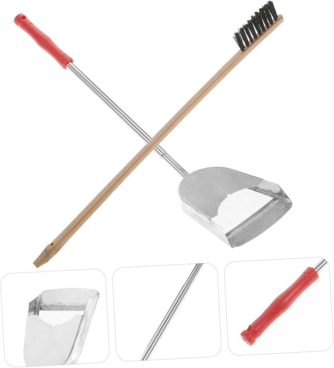 2pcs Bird Cage Cleaning Tools Set Brush and Shovel for Parrots Essential Accessory for Maintaining Clean Habitat