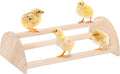 PETSFIT Chick Perch Prevent Rotation Design, Strong Wooden Chicken Roosting Bar, Easy to Assemble and Clean, Fun Toys for Chick
