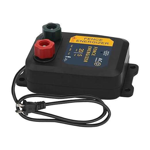 PE5 Electric Fence Energizer 0.20 Joule,20 Acres,Livestock Fence Chargers for Containing Pets and Preventing Wild Animals Intruding