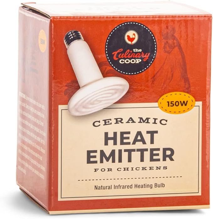 Fluker's Culinary Coop Ceramic Heat Emitter for Chicken Coop or Outdoor Animals, 150 Watt