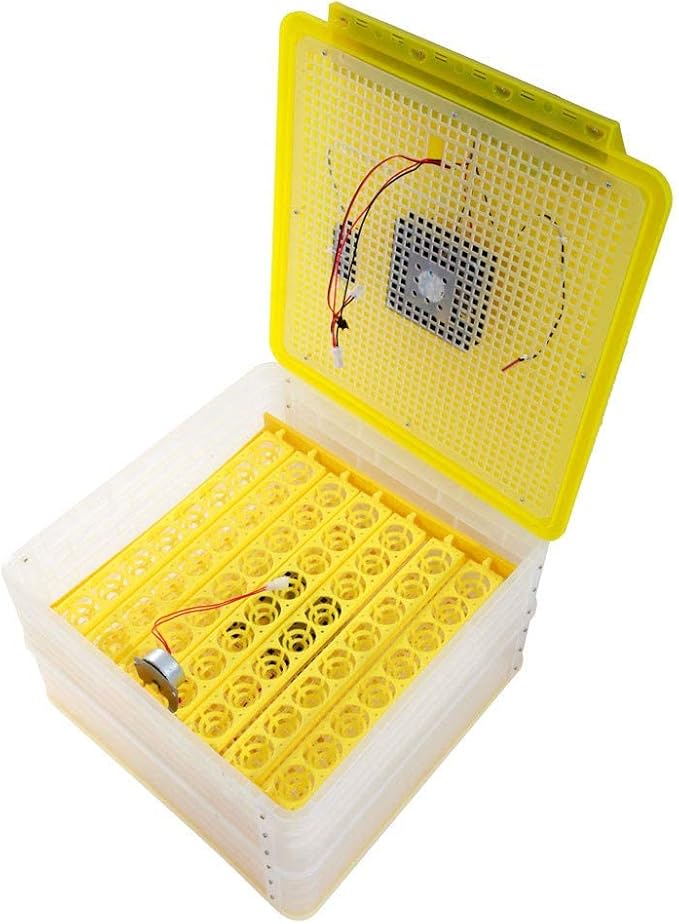 ROVSUN Egg Incubator with Automatic Turner Intelligent Temperature & Humidity Control for for Hatching Eggs Chicken Ducks Goose Birds Hatching Poultry Hatcher W/Three Output Channels (112 Eggs)