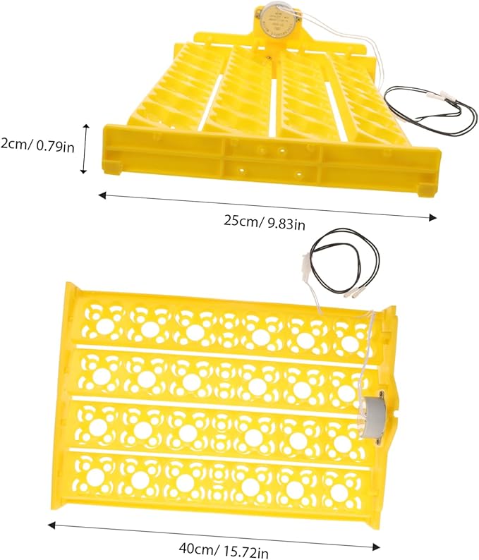 BESPORTBLE 12V Automatic Egg Turning Tray for Incubators Egg Capacity Convenient and Egg Turner Tool for Hatching Chickens Ducks Quail Birds Design for Improved