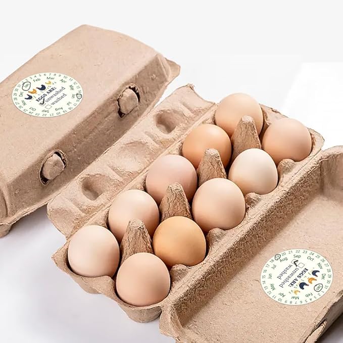 320 Pcs Funny Egg Carton Labels, 2 Inch Round from You Local Egg Dealer Farm Fresh Egg Sticker PET Adhesive Egg Packaging Sticker for Box Container Carton Farm Supplies