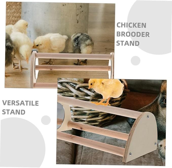 Yardwe Chick Roosting Bar for Brooder Wooden Perch for Chickens Encourages Active Growth Durable Chicken Stand for Coop for Enhanced Wellbeing
