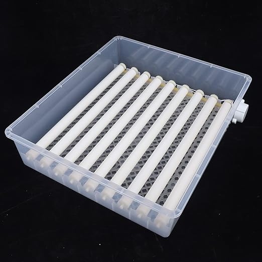 Eggs Incubator, 64 Eggs LCD Digital Automatic Incubator with Egg Turning and High-Temp Alarm, Double Power Supply Household Mini Incubator Box for Chickens Ducks Goose Birds