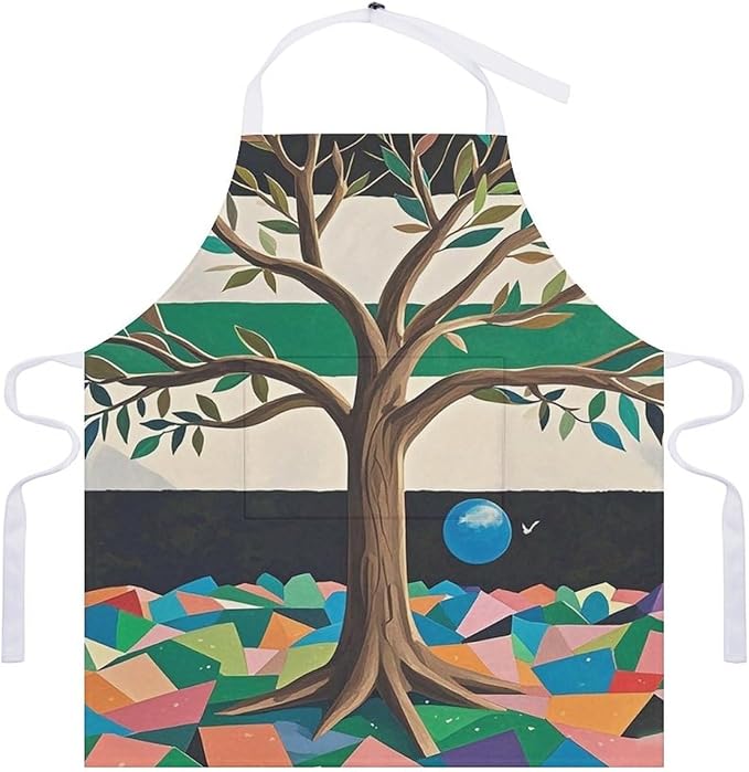 Waterproof Apron Adjustable Bib Aprons with Pockets Smiling Apron Kitchen Aprons for Women Men