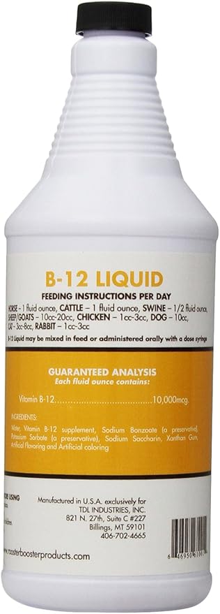 Rooster Booster B-12 Liquid, 32-Ounce