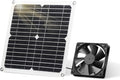 SUNYIMA Solar Panel Fan Kit, 12W Weatherproof Solar Panel with DC Fan for Small Chicken Coops, Greenhouses, Sheds,Pet Houses, Window Exhaust (Single Fan)