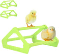Roosting Perch for Baby Chickens, Chick Brooder Coop Training Toy Accessory, Easy Click Together Assembly, Durable Plastic, Mix and Match Colors, USA Made (Yellow-Green, 3 Pack)