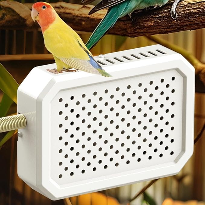 Bird Heater for Cage Bird Warmer, Brooder Heaters Warmer Lamps with Thermostatic, Poultry Habitat Supplies for Chicks Parakeets