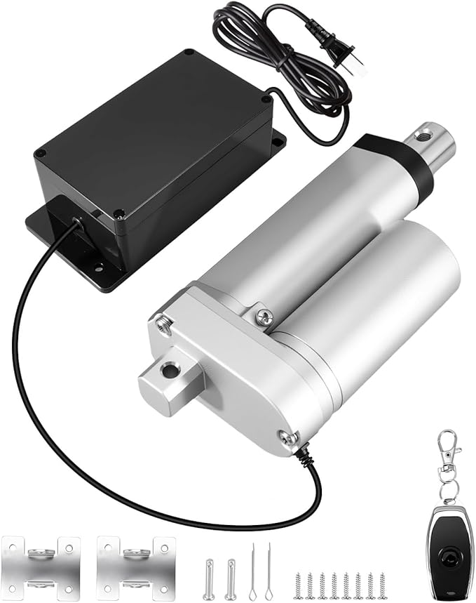 Smart Chicken Coop Door Opener with Timer, Remote Control Automatic Chicken Cage Door Opener Closer, IP44 Weatherproof for Poultry Duck Hen House, Up to 40m Range, Easy Installation