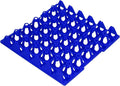 Rengue Plastic Egg Holder, 5PCS Egg Flats Storage Container, Stackable Crates with 30 Cell Capacity for Home Farm Use (Blue)