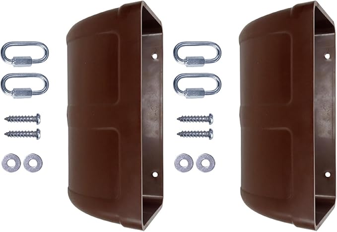 Pack of 2 Poultry Feeders Hanging Design Low Waste Technology Easy to Fence Feeder Waterer Bowl for Farm Coops Hanging Chicken Feeder