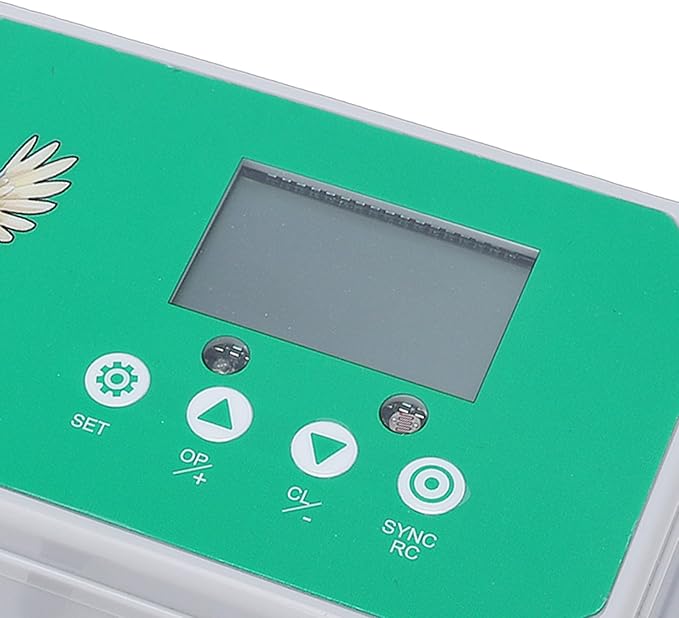 CHICIRIS Automatic Chicken Coop Door Opener, Programmable Timer Remote Control IP44 Poultry House Door Motor Kit with LED Display, for Chickens Ducks Geese Dogs (US Plug 100-240V)
