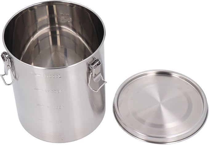 Airtight Stainless Steel Pet Food Storage Container Seal, Varied Large Metal Canister for Dog, Cat, Bird, Coffee, Cereal, Flour, Sugar, Protein Powder, Versatile Storage, (2500ML)