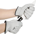 Vgo... Cutproof Gloves,Cut Resistance ANSI A3,Touchscreen,Mechanic Gloves,Goat Leather