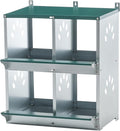 4 Compartment Chicken Nesting Boxes, Metal Nesting Boxes Wall Mount Chicken Egg Laying Box for Different Chicken Breeds