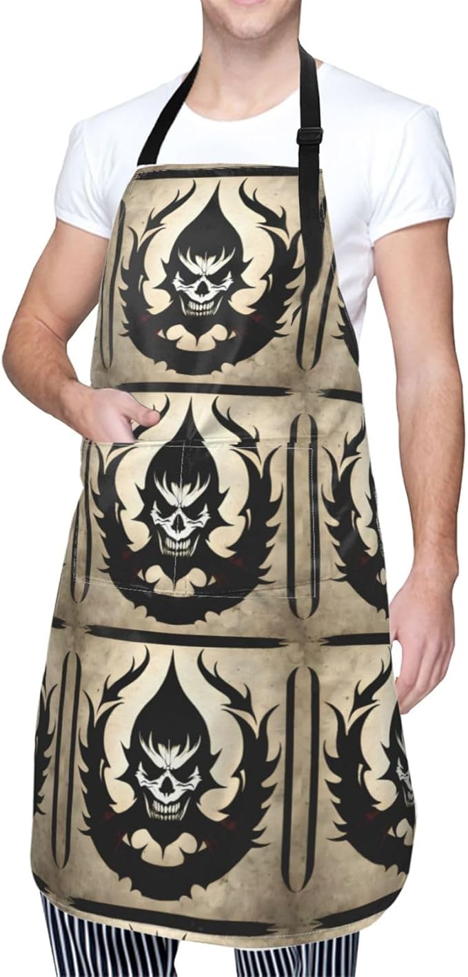 Multidimensional Space Heavy Duty Waterproof Apron with Pockets for AdultsResistant Grilling, Gardening, Painting