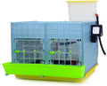 Hatching Time 15" Chick Brooders Stackable & 2-Section Options, Automatic Heating, Easy-Clean Tray, Includes Feeders & Drinkers, Perfect for Quail, Chickens, Ducks & Baby Birds (2 Section)