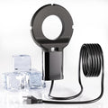 250 Watt Bird Bath De-Icer with Thermostat, Cast Aluminum Submersible Chicken Water Heater, Heated Bird Bath, Power Cord 9.8 Ft