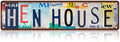 Vintage Hen House Wall Decor Street Signs Metal Tin Signs 16 x 4 Inches