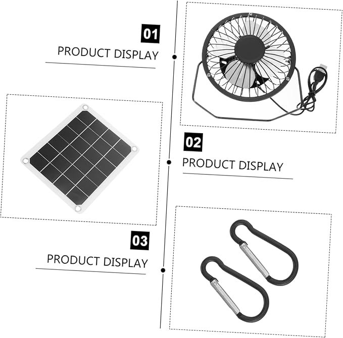 10w Solar Panel Fan for Attic Solar Exhaust Ventilation System Pet House Chicken Coop Fan
