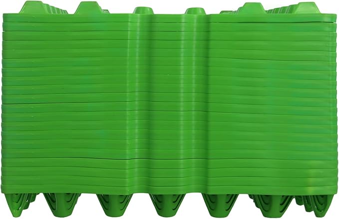 Plastic Egg Box, 20 Pack Green Stackable Cartons, Holds 30 Eggs, for Storing and Shipping