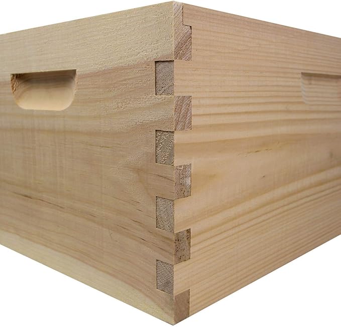 Amish Made in USA Complete Langstroth Beehive - The Starter Kit (Full Hive with 1 Deep & Accessories)