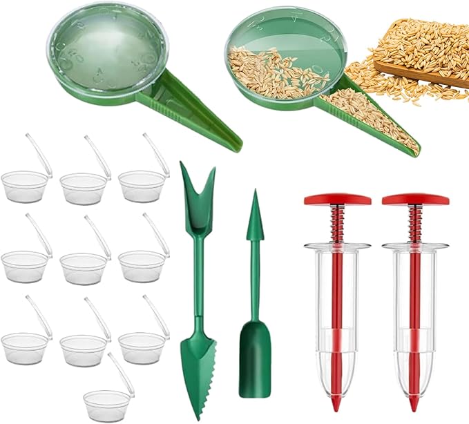 Planter Dispenser,Portable Reusable Small Seeder,Sower Planter Seedling Dispenser - for Flower Tree Grass Backyard Outdoor Farm Planting Gardener Women Mom