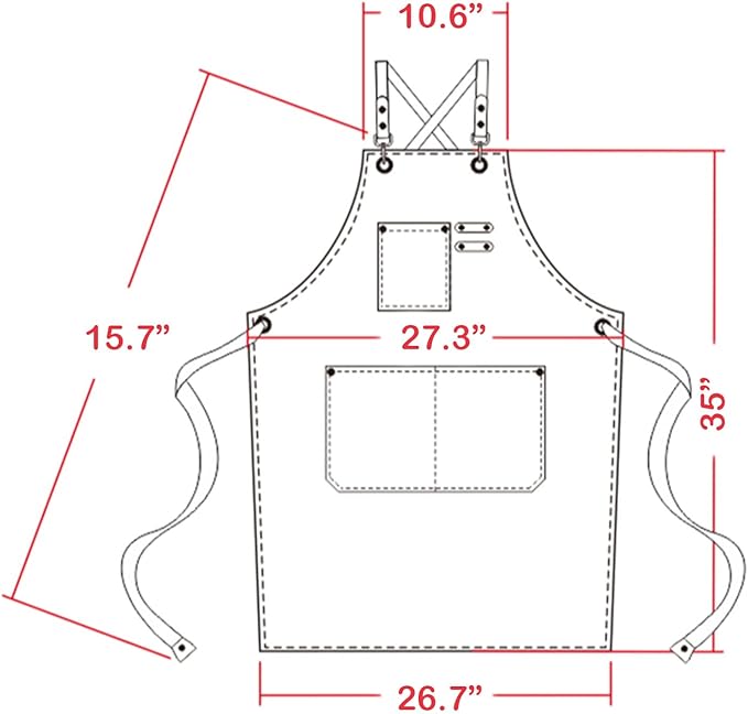 carrotez Adjustable Over sized Plus Size Canvas Apron with Pockets Men and Women Aprons