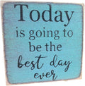 Farmisms 4x4 Inspirational Wooden Rustic Country Signs for Country Farm Living –Today is Going to be The Best Day Ever