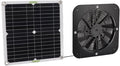 13.5in Solar Powered Fan, 100W Solar Exhaust Intake Fan Kit, Pet Potty House Solar Exhaust Ventilation Fan for Greenhouse Chicken Coop Dog Kennel