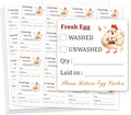 320 Pcs Egg Carton Labels, 2 Inch Square Farm Fresh Lain on Sticker PET Adhesive Egg Packaging Sticker for Box Container Carton Farm Supplies