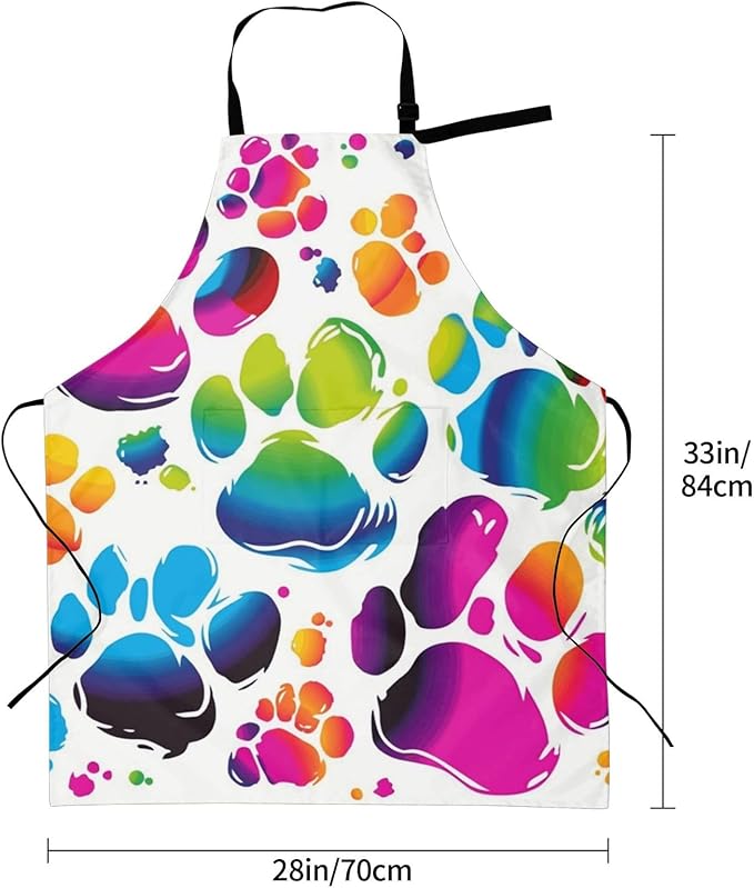 Waterproof Aprons for Women Men Adjustable Bib Cool Electric Guitar Apron Chef Cooking Aprons for Kitchen