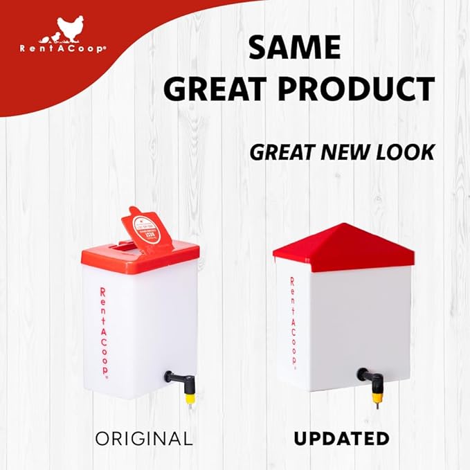 RentACoop 64oz(2L) Drinker Plus 2 Versatile Nipples - Suitable for Chicks, Quail, Pigeons, Doves, and Other Smaller Birds