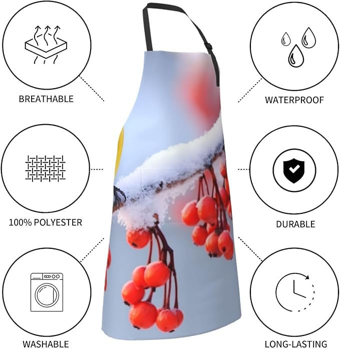 Waterproof Aprons for Women Men Adjustable Bib Tractor farm Apron Chef Cooking Aprons for Kitchen